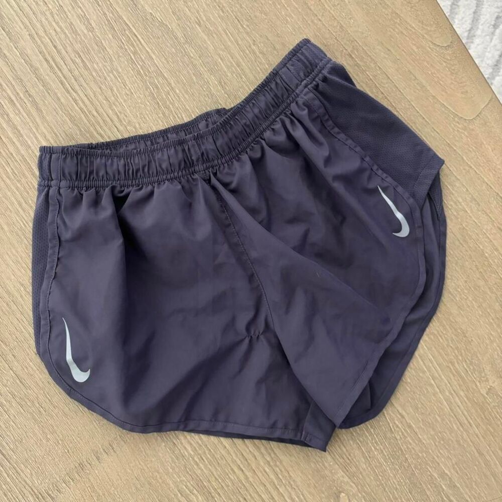 Nike Purple Double Swoosh Shorts Medium